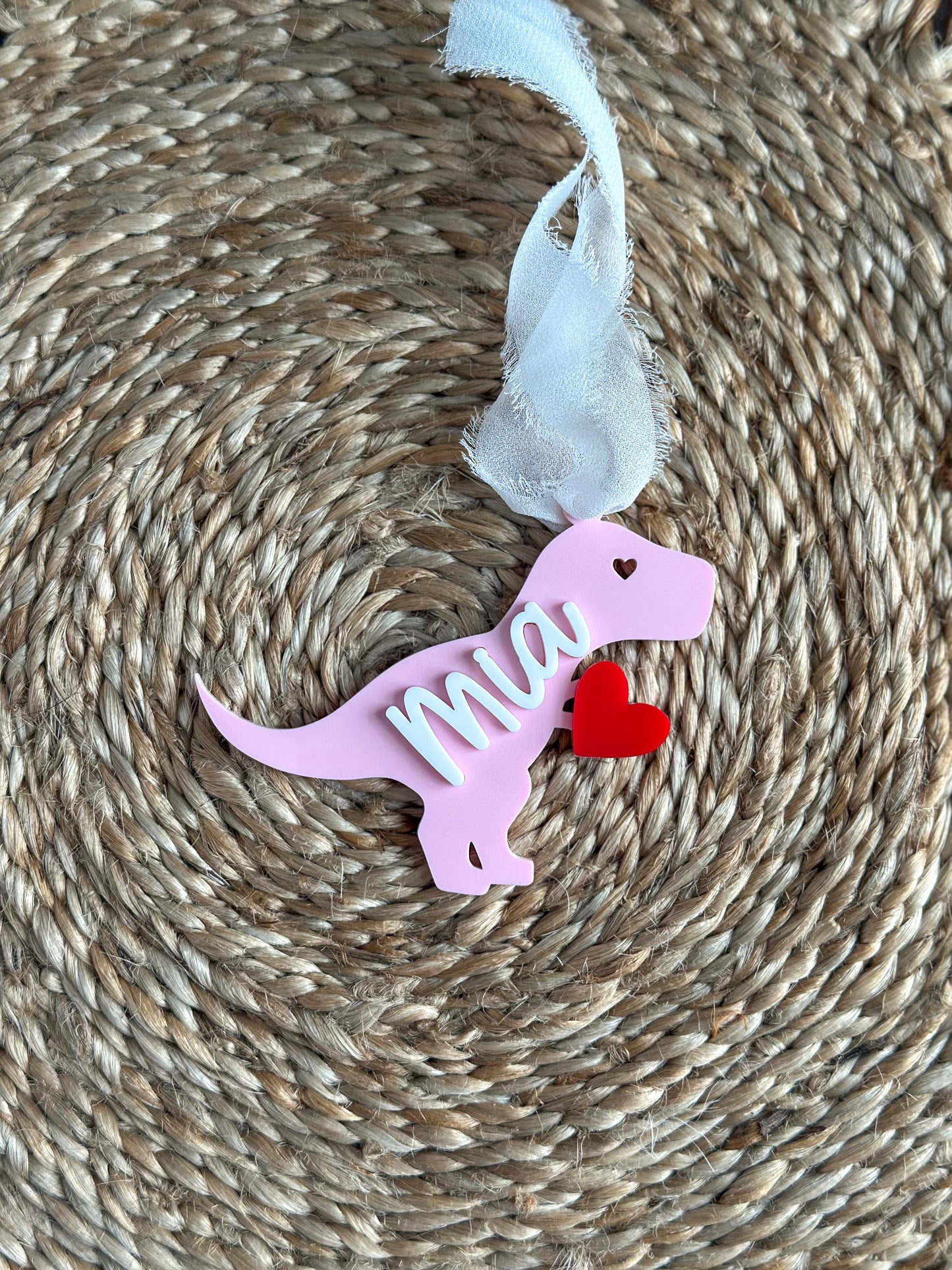 Dinosaur Heart Tag