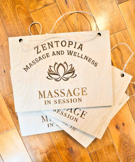 Custom Massage Door Hanger