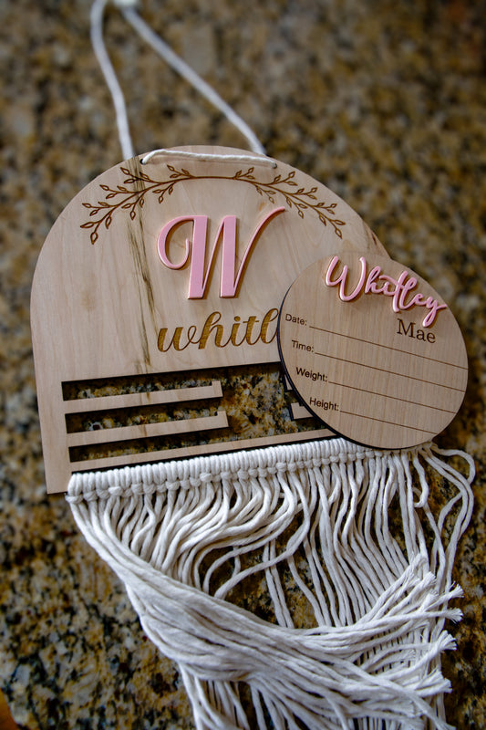 Macrame Bow Holder
