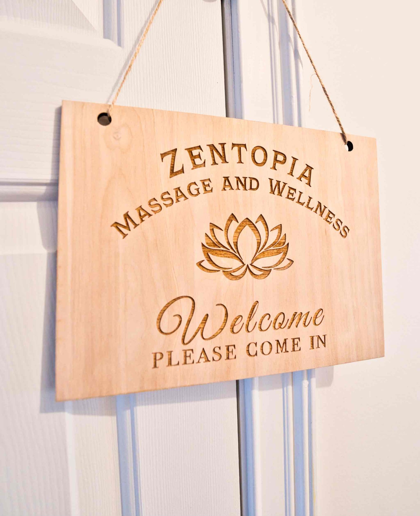 Custom Massage Door Hanger
