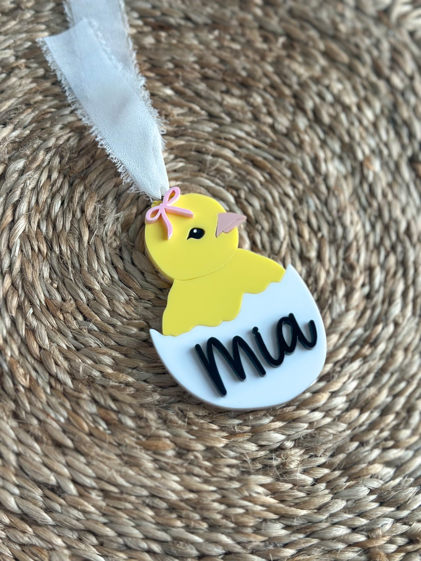 Hatching Chick Easter Basket Tag
