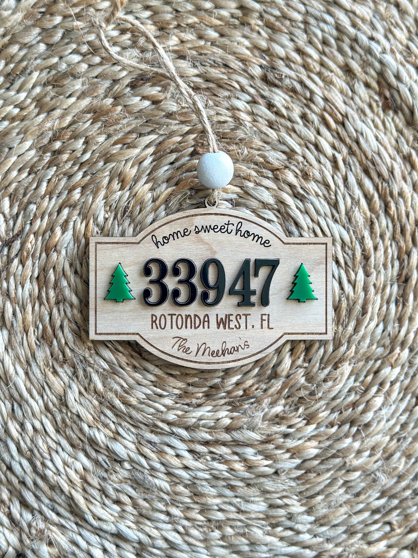 Zip Code Ornament