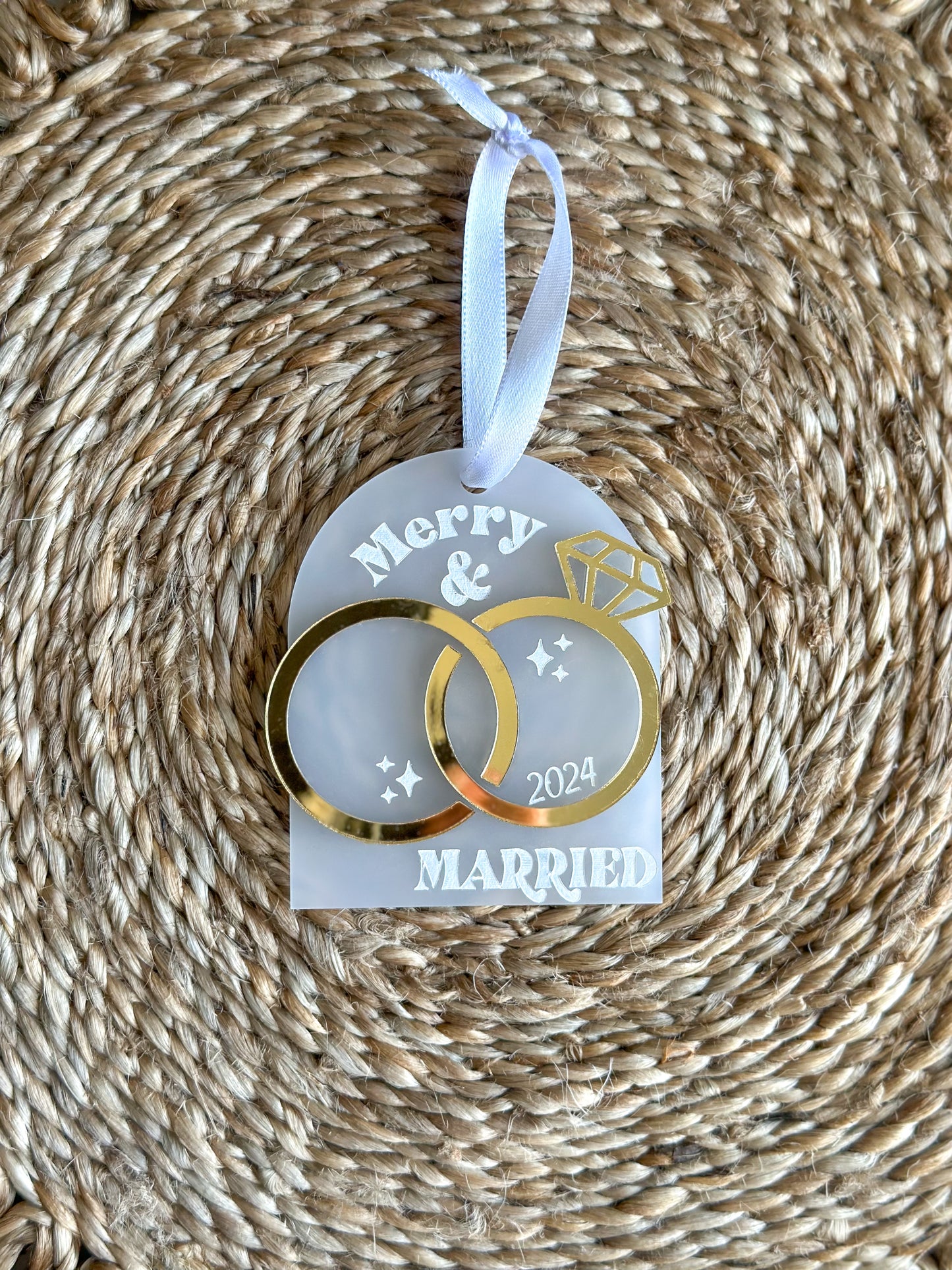 Merry & Married Ornament