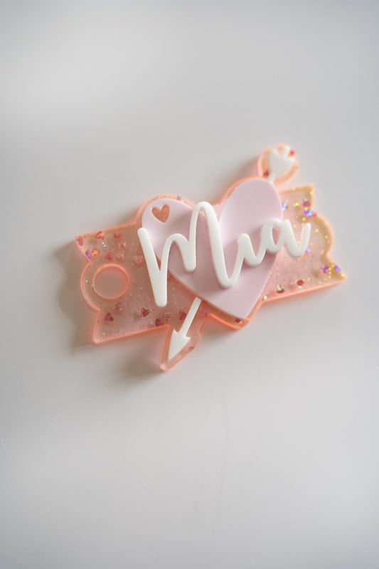 Cupid's Heart Stanley Cup Topper