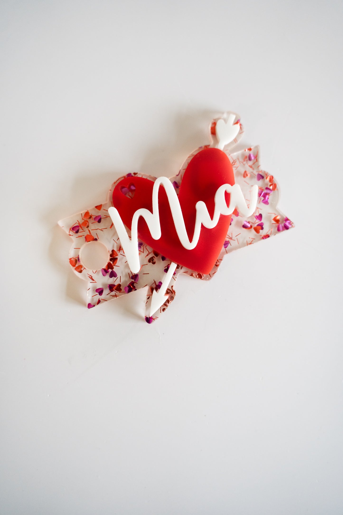 Cupid's Heart Stanley Cup Topper