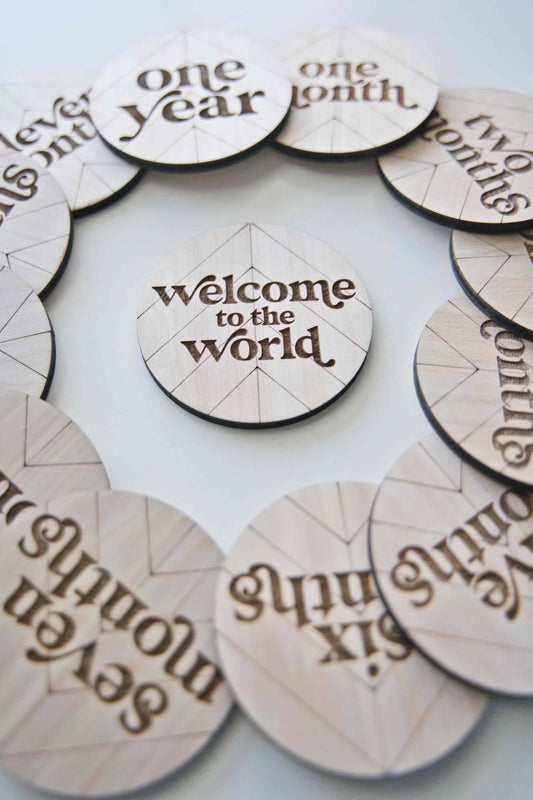 Boho Monthly Milestone Rounds