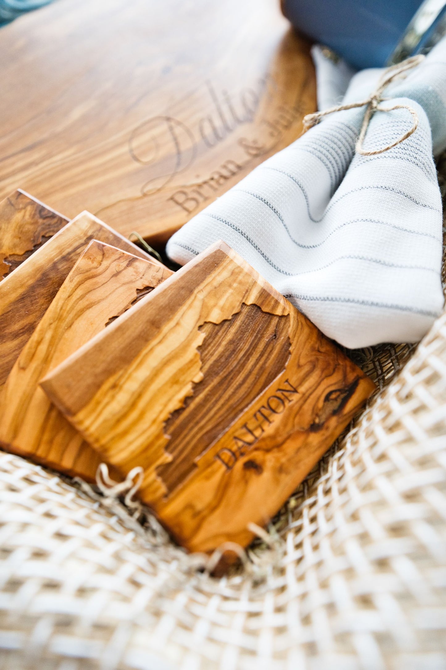 Olive Wood Coasters