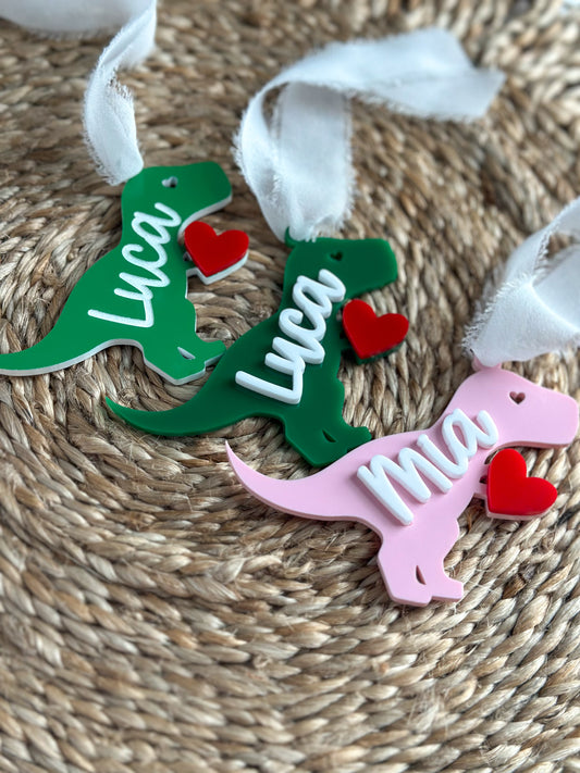 Dinosaur Heart Tag