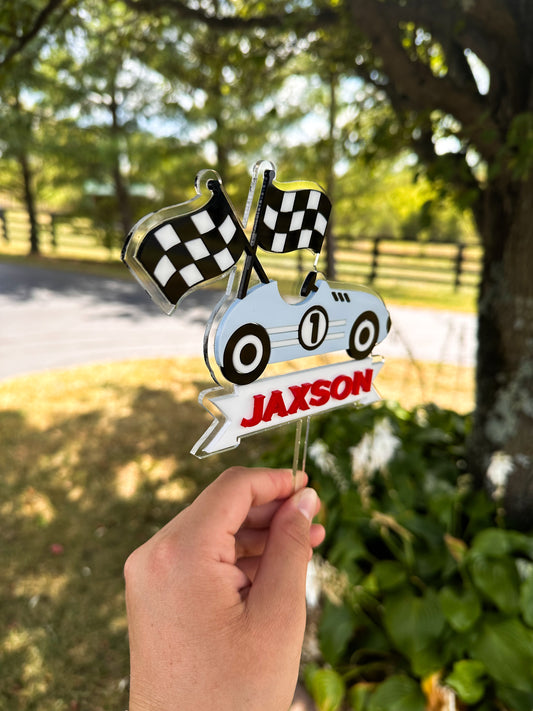 Race Car Cake Topper