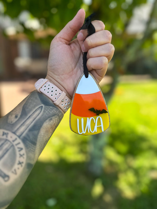 Candy Corn Halloween Tag