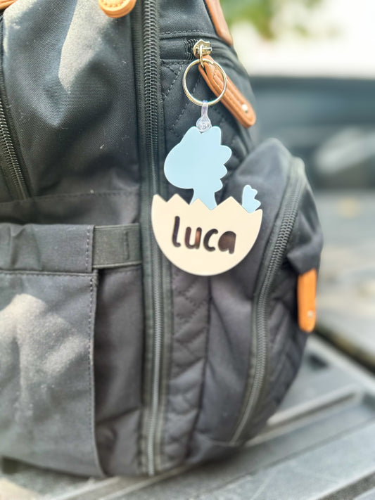 Dinosaur Backpack Tag