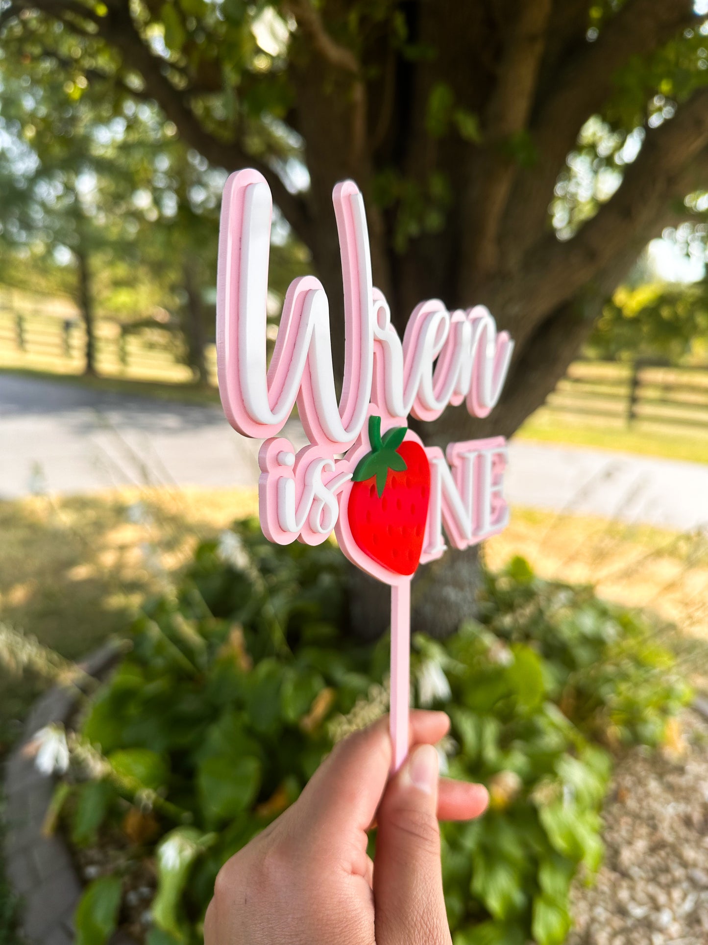 Strawberry Cake Topper