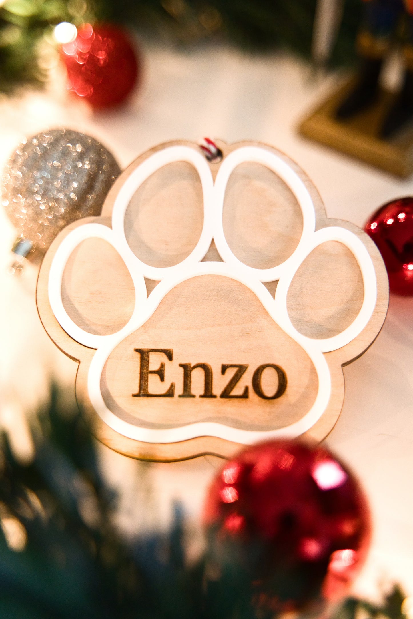 Paw Print Ornament