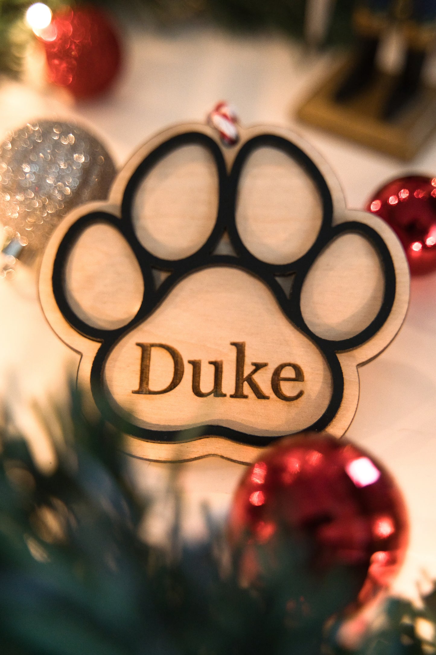 Paw Print Ornament